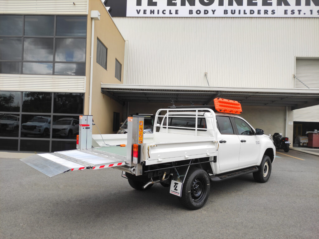 Quality Tail Lift fitted on Ute TL Engineering Perth